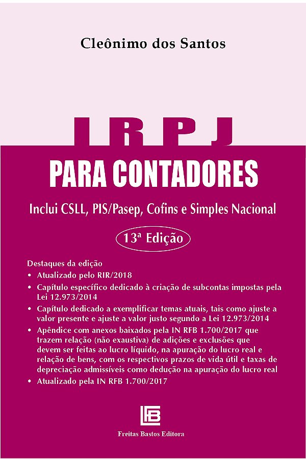 Livro IRPJ para Contadores