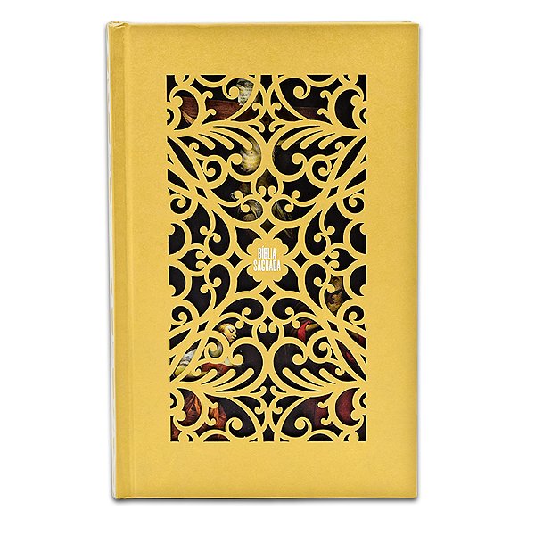 Livro Bíblia Sagrada NVI, Capa Dura, Dourada, Leitura Per...