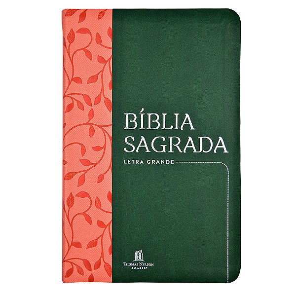 Livro Bíblia Sagrada NVI, Couro Soft, Verde, Letra Grande...