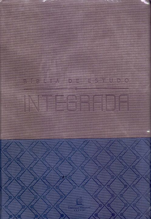 Livro Bíblia de estudo integrada, NVI, Couro Soft, Azul e...