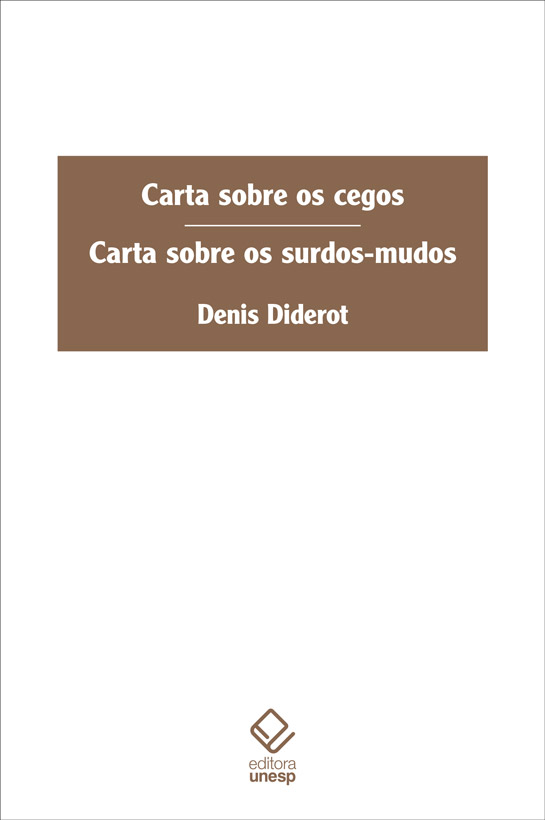 Livro Carta Sobre Os Cegos E Carta Sobre Os Surdos-Mudos