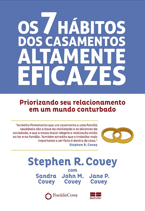 Livro Os 7 hábitos dos casamentos altamente eficazes: Pri...