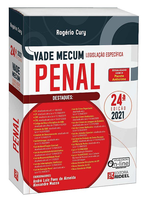 Livro Vade Mecum Penal - Legislacao Especifica - 24Ed