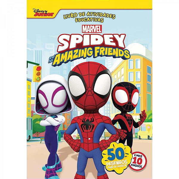 Livro 50 Páginas Educativas Marvel - Spidey