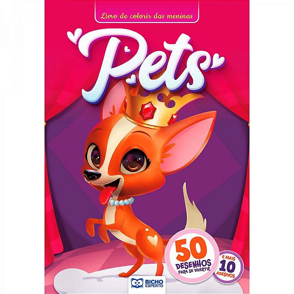 Livro 50 Páginas Educativas - Pets