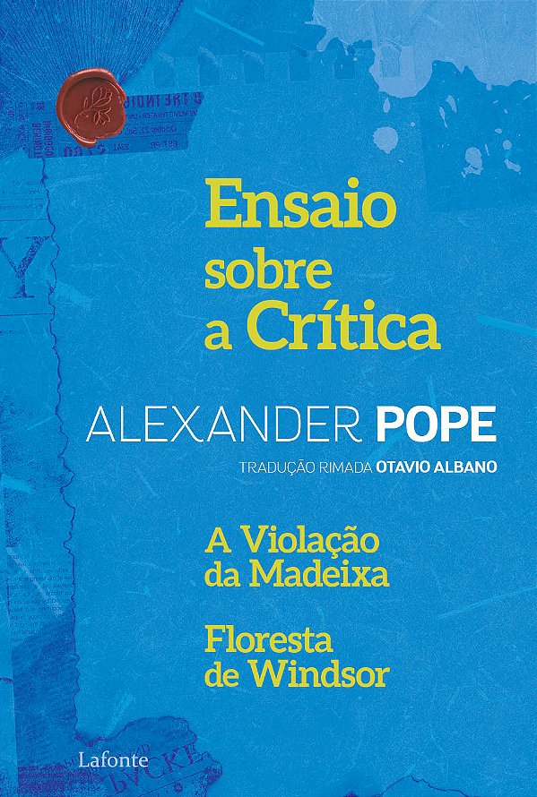 Livro Ensaio sobre a Crítica: A Violação da Madeixa Flore...
