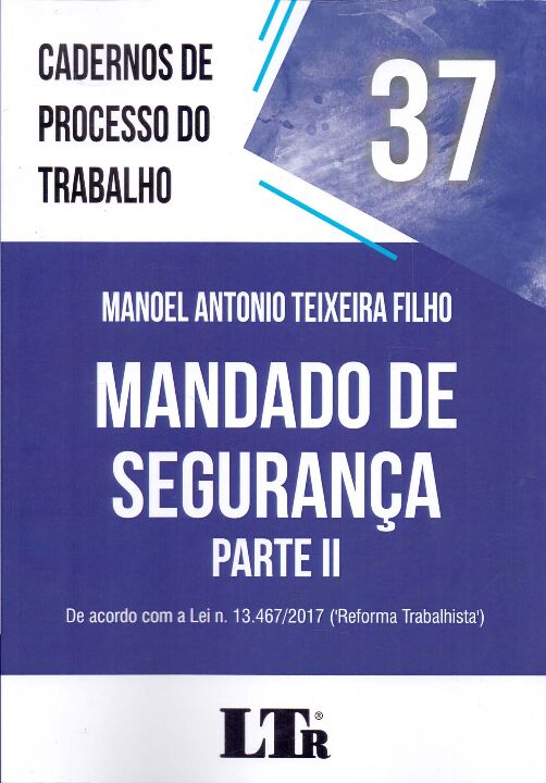 Livro Cadernos De Processo Do Trabalho N.37 - 01Ed/21