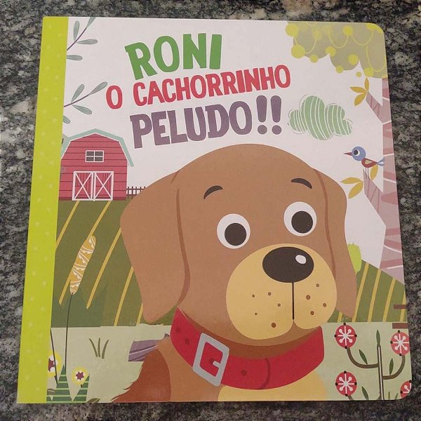 Livro Cartonado gr - roni o cachorrinho peludo!!
