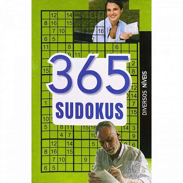 Livro 365 Sudokus - Diversos Niveis