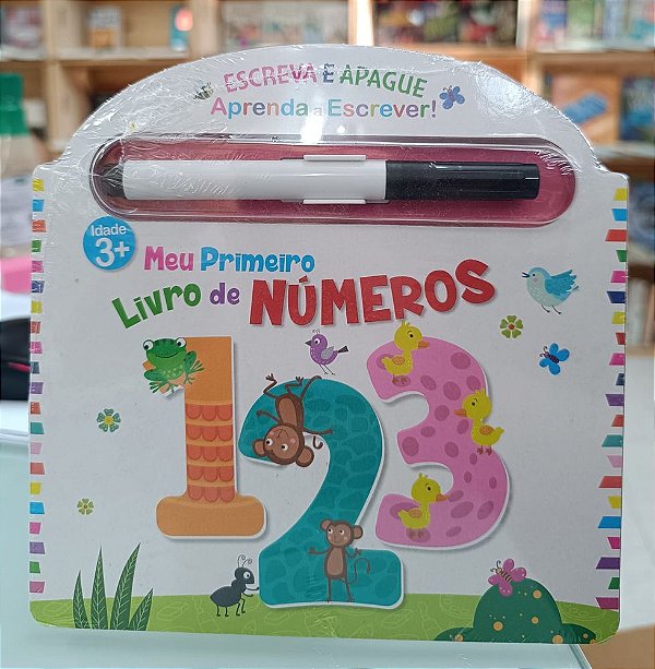 Livro Escreva e apague - meu primeiro livro de numeros