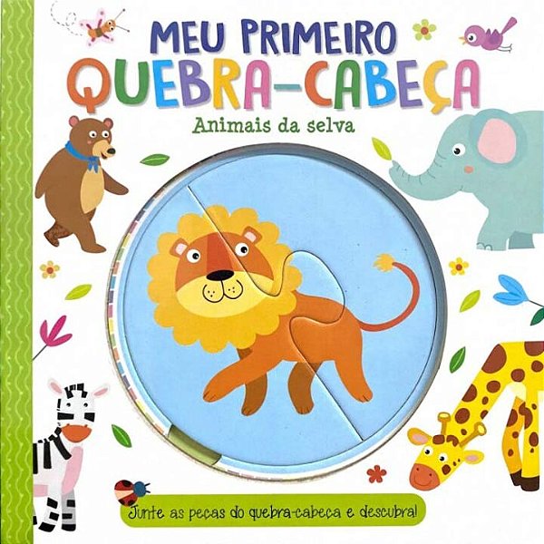 Livro Meu Primeiro Quebra-Cabeça - Animais Da Selva