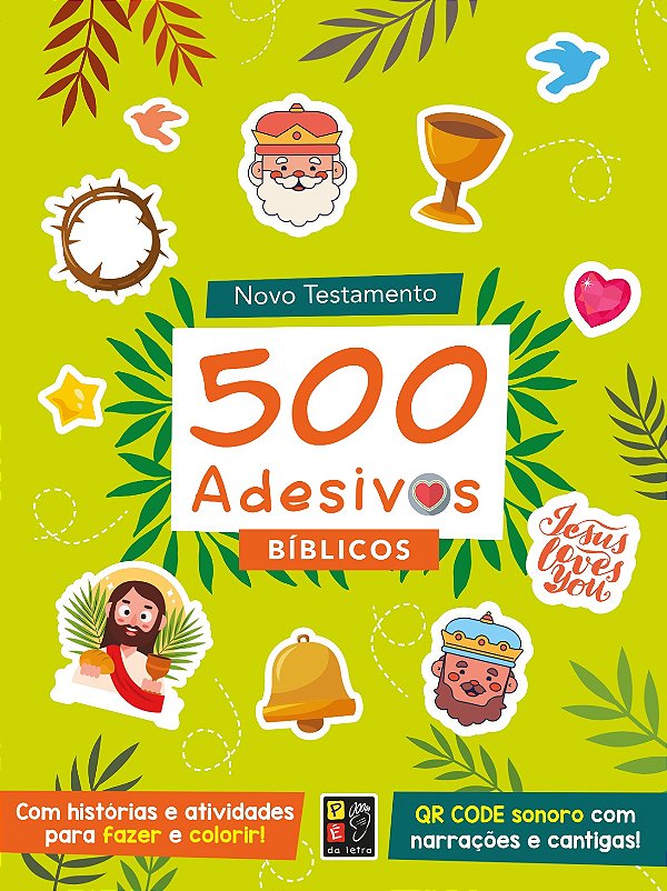 Livro 500 Adesivos Bíblicos - Novo Testamento