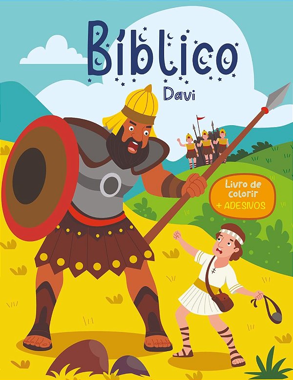 Livro Livro de colorir com adesivos - Davi