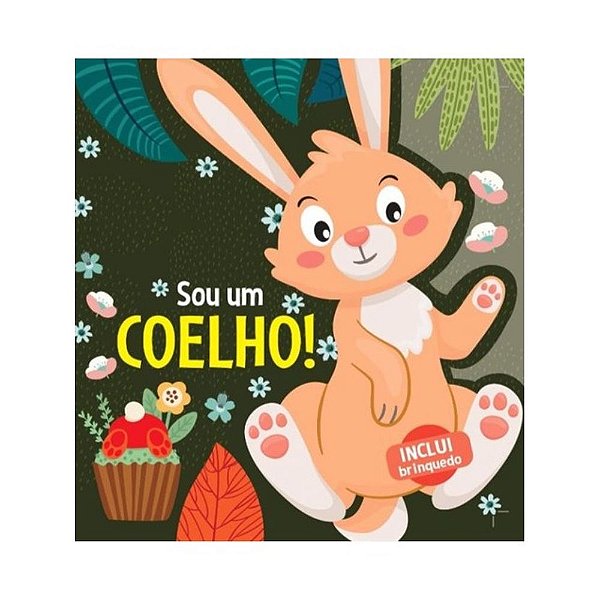 Livro Livro com pelúcia - Sou um coelho