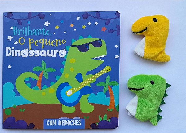 Livro Com dedoches - Brilhante, o pequeno dinossauro