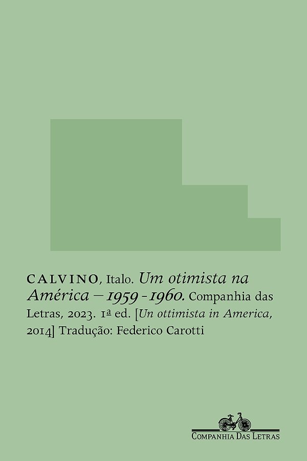 Livro Um otimista na América: 1959-1960