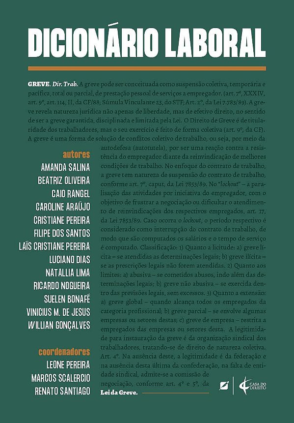 Livro Dicionário Laboral - 01Ed/22