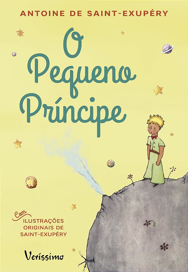 Livro O pequeno príncipe - Amarelo pastel