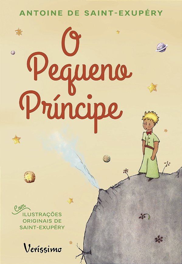 Livro O pequeno príncipe - Laranja pastel