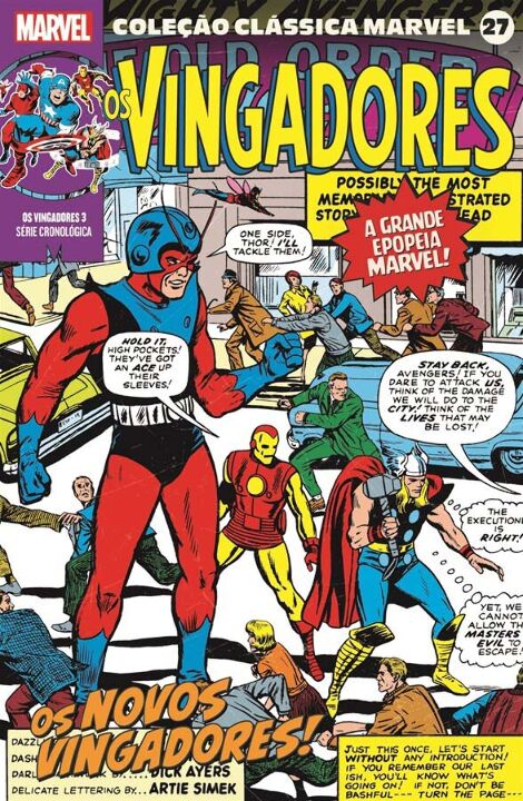 Livro Coleção Clássica Marvel Vol.27 - Vingadores Vol.03