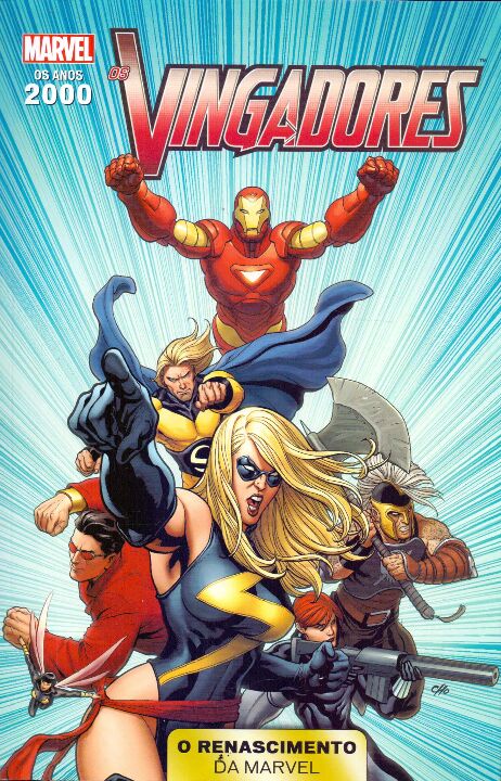 Livro Anos 2000 Renascimento Marvel - Vol. 01 - Vingadore...