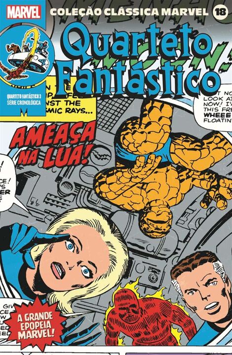 Livro Coleção Clássica Marvel Vol. 18 - Quarteto Fantásti...