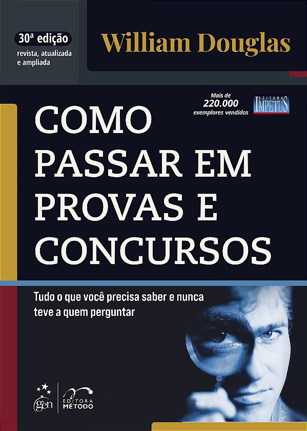 Livro Como Passar em Provas e Concursos - 30ª Edição 2026