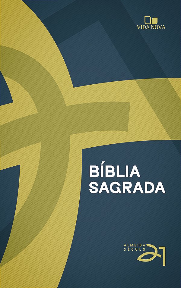 Livro Bíblia Almeida Século 21 brochura - Cruz c/ referências c...