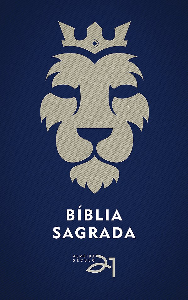 Livro Bíblia Almeida Século 21 brochura - Leão c/ referências c...