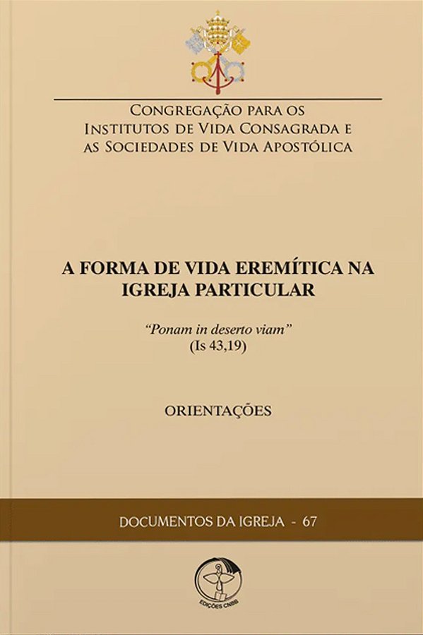 Livro Documentos da igreja 67: a forma de vida eremitica na igr...