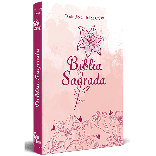 Livro Bíblia sagrada tradução oficial - Lírio - Capa feminina