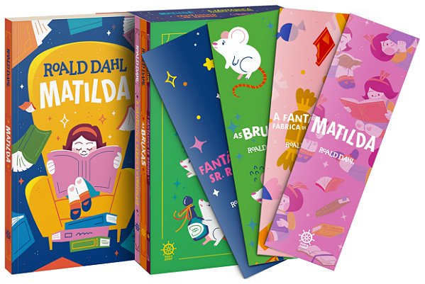 Livro Box Roald Dahl (Acompanha Marcadores)