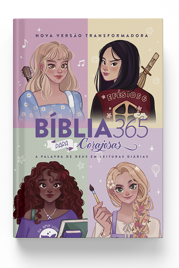 Livro Bíblia 365 Nvt Para Corajosas - Nova Versão Transfo...
