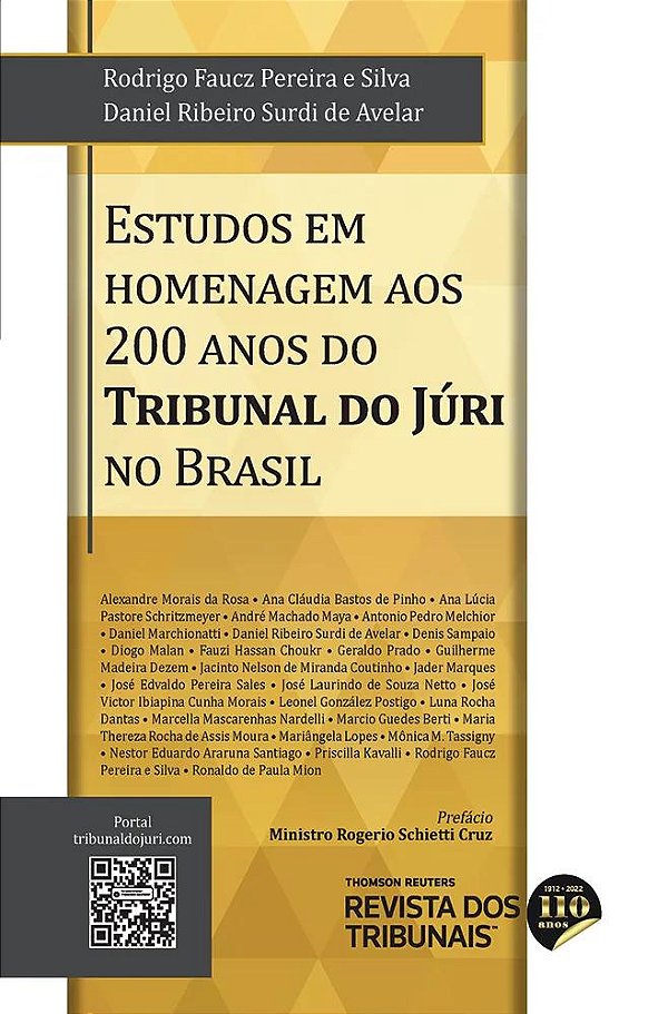 Livro Estudos Em Homenagem Aos 200 Anos Do Tribunal Do Júri No ...