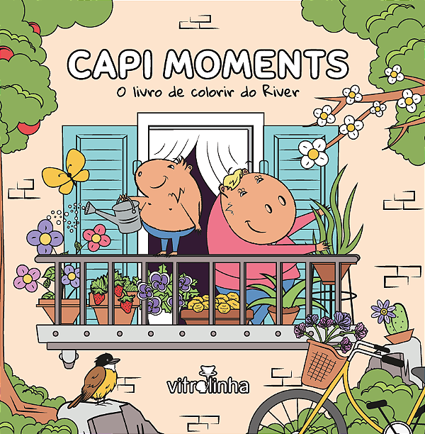 Livro Capi Moments: o livro de colorir do River (com acet...