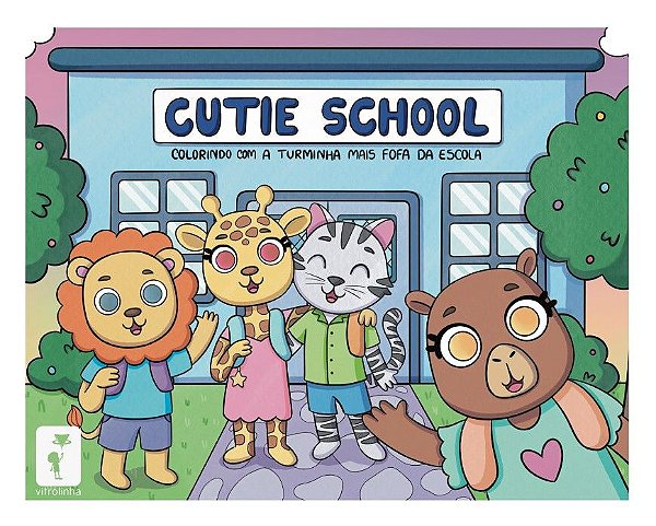 Livro Cutie School: colorindo com a turminha mais fofa da escol...