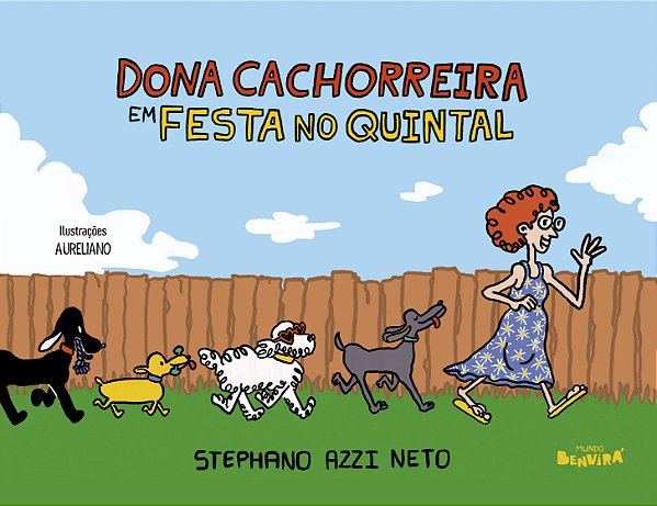 Livro Dona cachorreira em festa no quintal