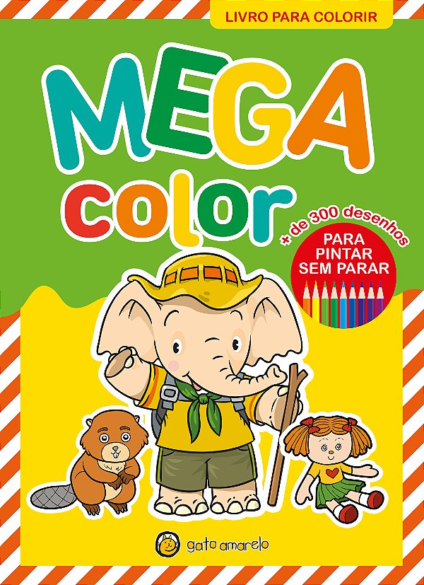 Livro Mega color 1: livro para colorir
