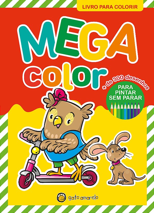 Livro Mega color 2: livro para colorir
