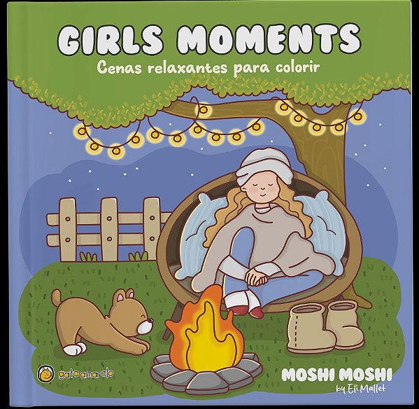 Livro Girls Moments: Cenas relaxantes para colorir (Volume 1)
