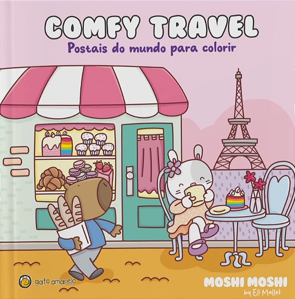 Livro Comfy Travel: Postais do mundo para colorir (Volume 1)