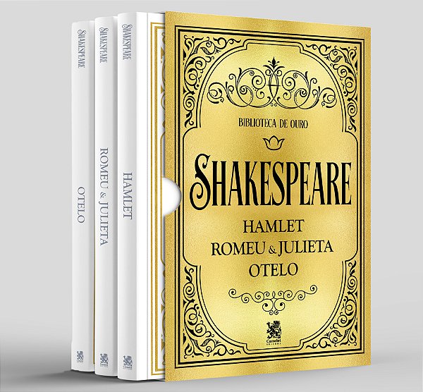 Livro Biblioteca de Ouro - Shakespeare - Box com 3 Livros
