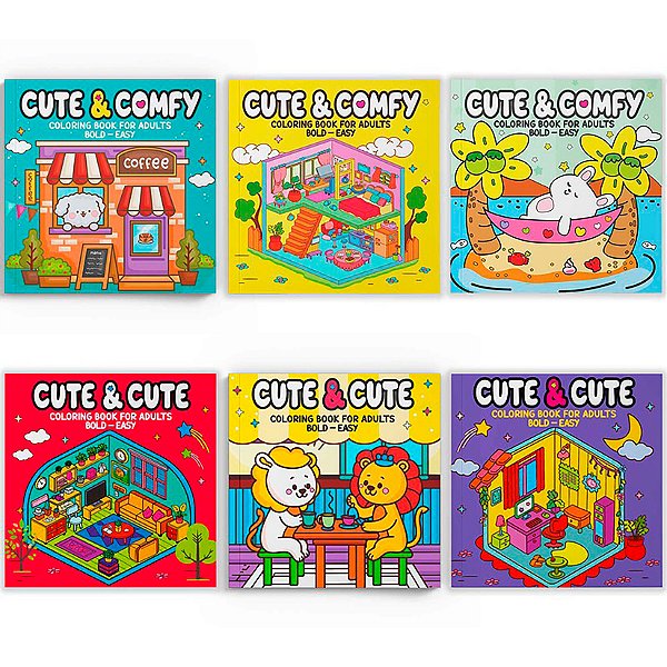 Livro Coleção Coloring book for adults - bold easy - kit ...