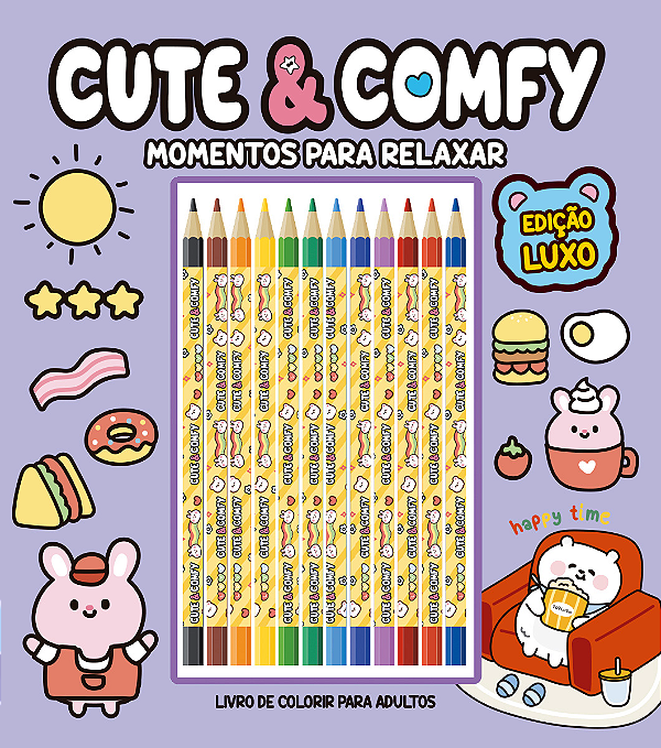 Livro Cute & Comfy Momentos para Relaxar - Edição de Luxo...