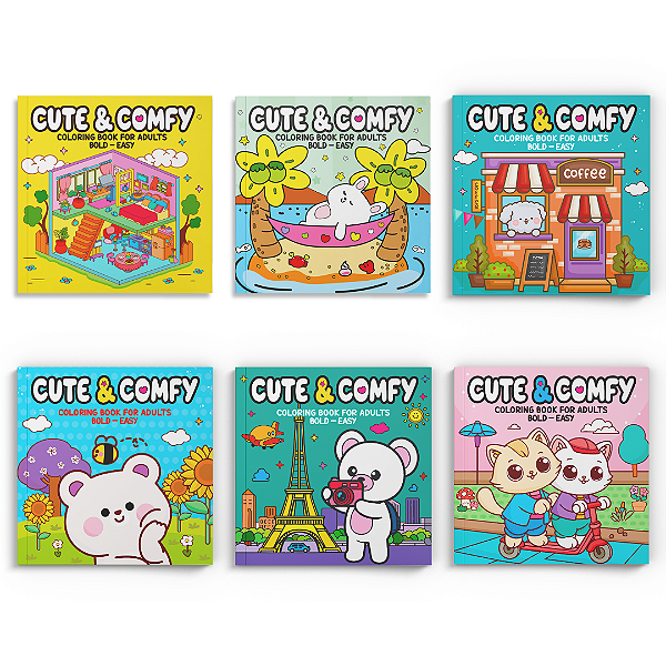 Livro Coleção Cute & Comfy Extra - Kit com 6 Livros de Co...