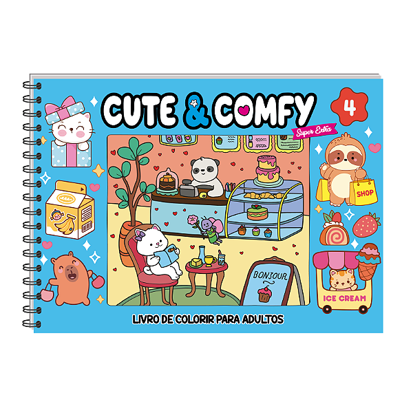 Livro Cute & Comfy Super Extra Edição 04 - Livro de Color...