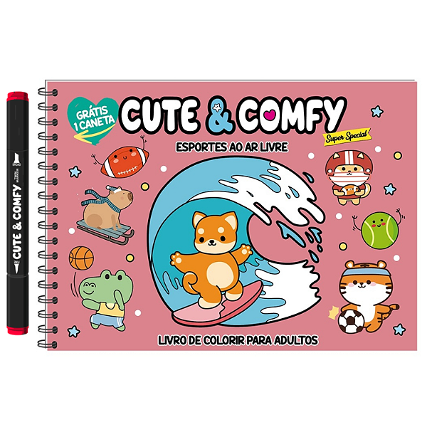 Livro Cute & Comfy Super Special Edição 03 - Livro de Colorir A...