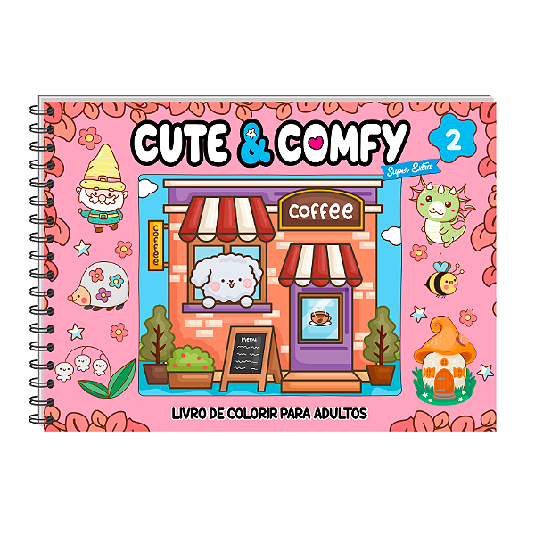 Livro Cute & Comfy Super Extra Edição 02 - Livro de Color...