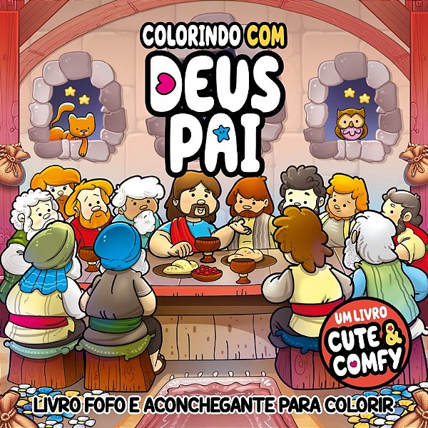 Livro Colorindo com Deus Pai - Um Livro Cute & Comfy - Li...
