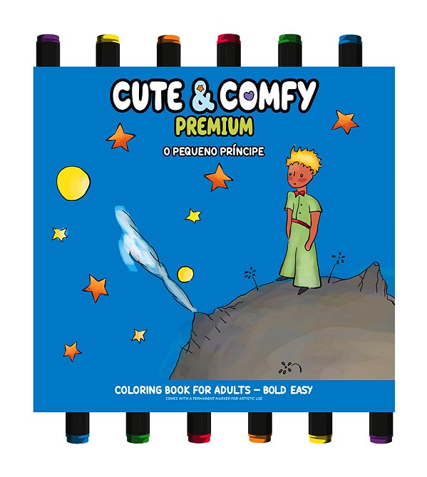 Livro Coleção Cute & Comfy - Premium Edition - Livro de Colorir...